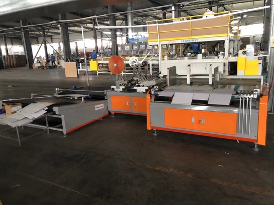 Caixa ondulada de 6 barras que cola a máquina 1600kg 60m/min-100m/min