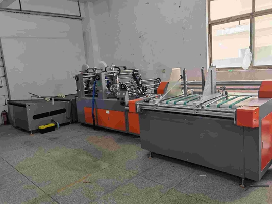 Caixa ondulada automática completa que cola a máquina 80m/Min 1600KG